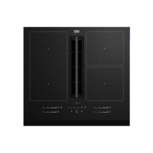 Beko Table de cuisson induction aspirante 60cm 4 feux 7400w