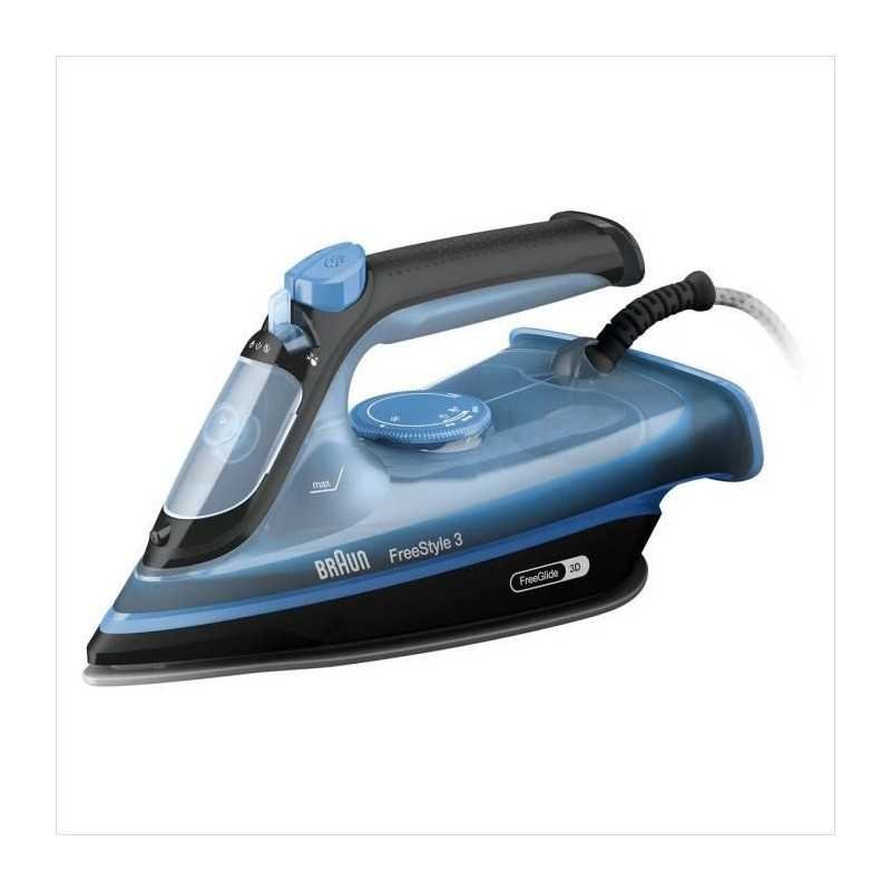 BRAUN FI3194 BK FreeStyle 3 - Fer vapeur - Puissance 2400 W - Vapeur constante 45 g/min Pressing 200g/min - Semelle SuperCeramic – Image 5