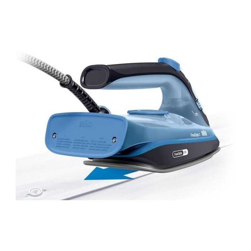 BRAUN FI3194 BK FreeStyle 3 - Fer vapeur - Puissance 2400 W - Vapeur constante 45 g/min Pressing 200g/min - Semelle SuperCeramic – Image 3