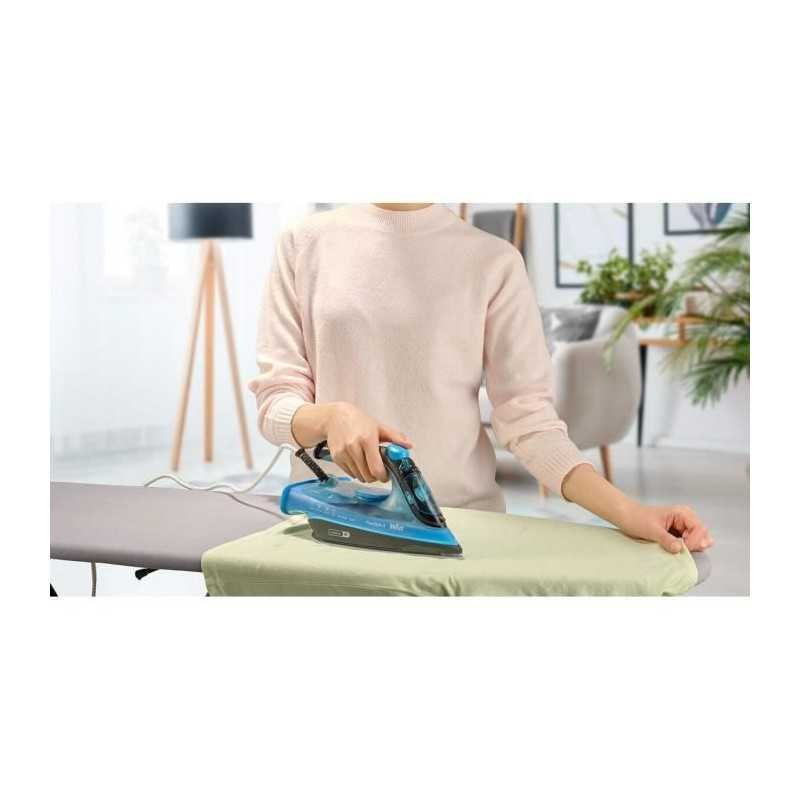 BRAUN FI3194 BK FreeStyle 3 - Fer vapeur - Puissance 2400 W - Vapeur constante 45 g/min Pressing 200g/min - Semelle SuperCeramic
